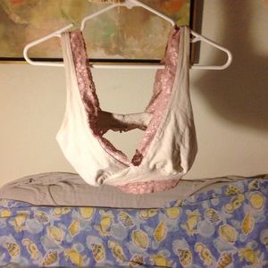 Pink lace  bralette