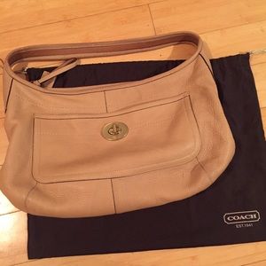 Leather COACH shoulder Hobo