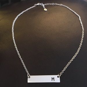 Bansri Initial Bar Necklace - M