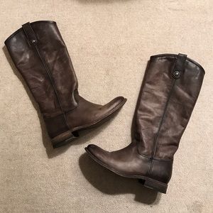 Frye 'Melissa' leather boots size7 Extended calf.