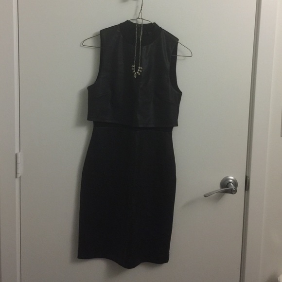 Black patterned dress
