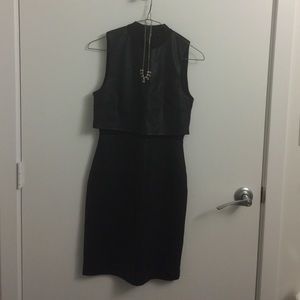 Black patterned dress