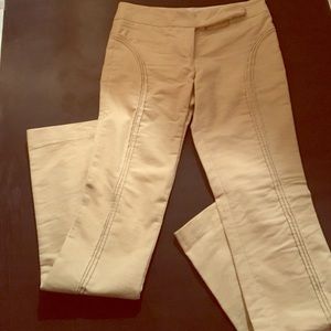 Catherine Malandrino tailored corduroy cream pants