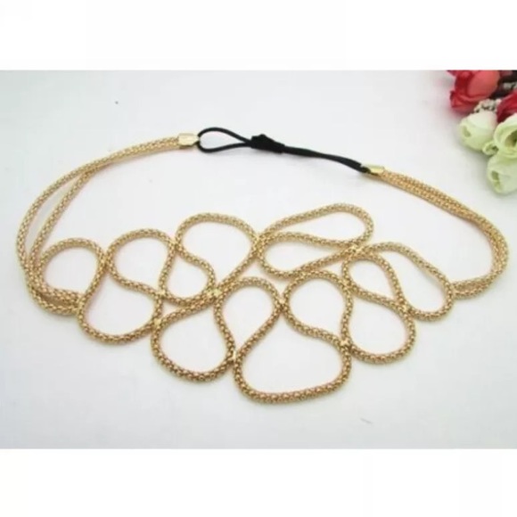 Gold abstract headband