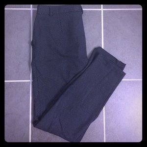 Straight legged polka dot pants