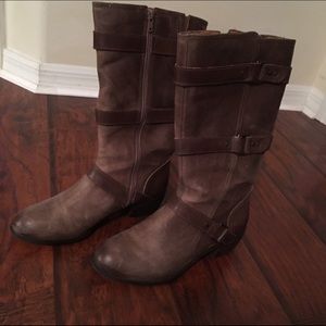 Nurture Dorado Brown Buckle Boots