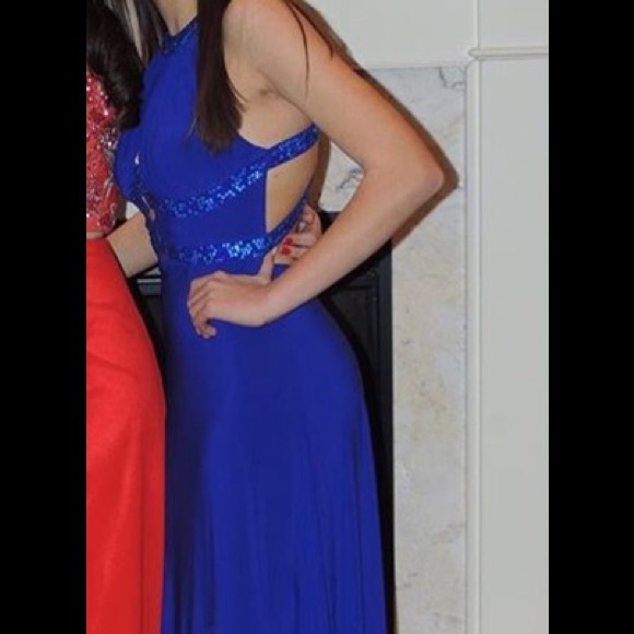 Royal blue prom dress - Picture 3 of 4