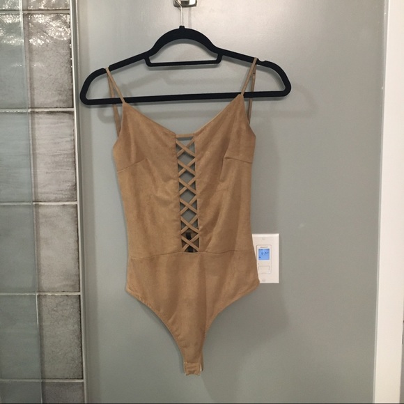 Suede Bodysuit