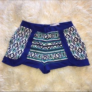Boho high waisted shorts