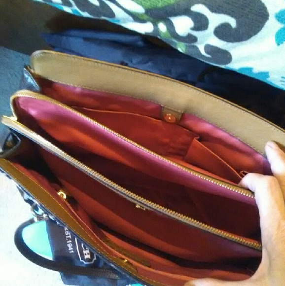 Coach leather leopard satchel - Picture 3 of 13