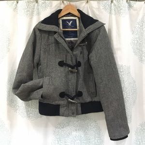 Adorable American Eagle Outfitters black coat