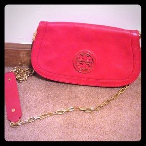 Tory Burch hot pink cross body