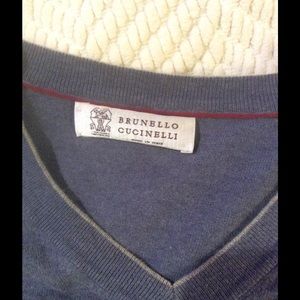 Brunello Cucinelli Cotton V Neck Sweater