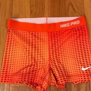 Nike pro spandex shorts