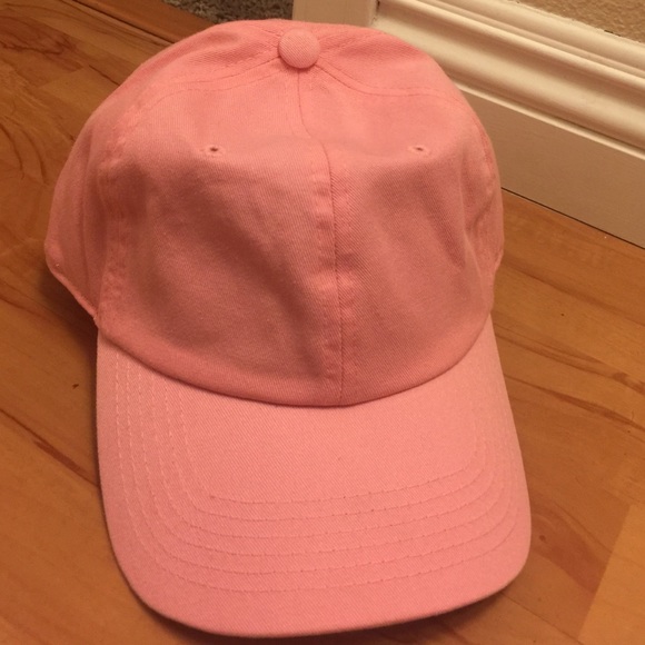 plain pink dad hat