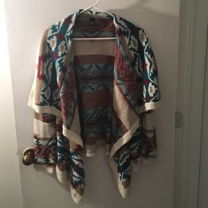 Tribal pattern cardigan