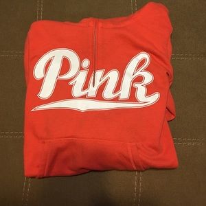 Pink half zip hoodie