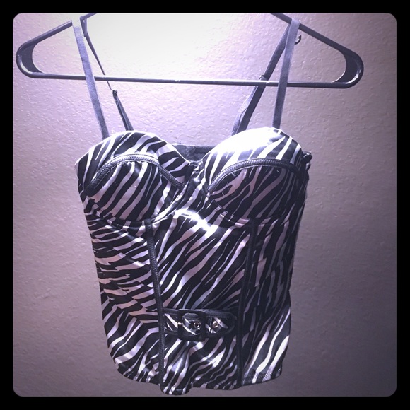 NWT Zebra Corset