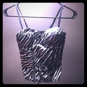NWT Zebra Corset