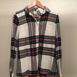 J Crew Plaid Button Up