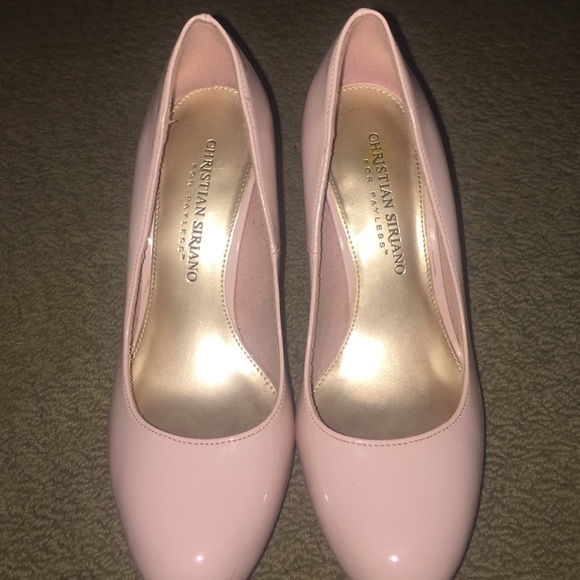 Light pink Christian Siriano heels