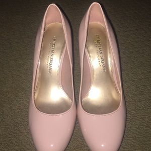 Light pink Christian Siriano heels