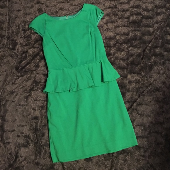 Express Green Peplum Dress