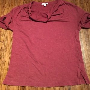 James Perse basic brown shorts sleeve