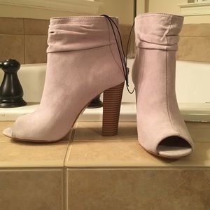 Peep toe booties - Brand New