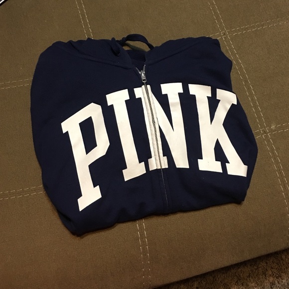 Navy blue zip up jacket