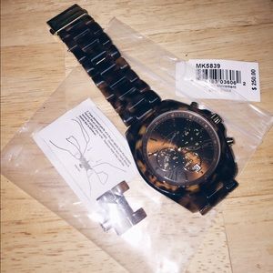 Tortoise shell Michael Kors Watch