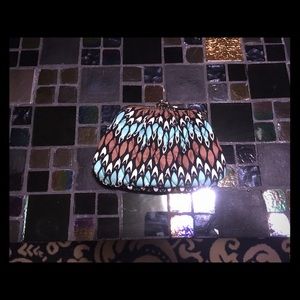 Vera Bradley Sierra Stream Kiss Lock Double Coin