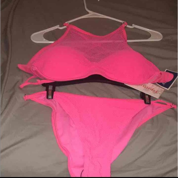 Hot pink swim suit