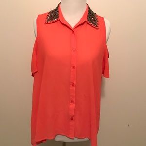 Lush Open Shoulder Blouse