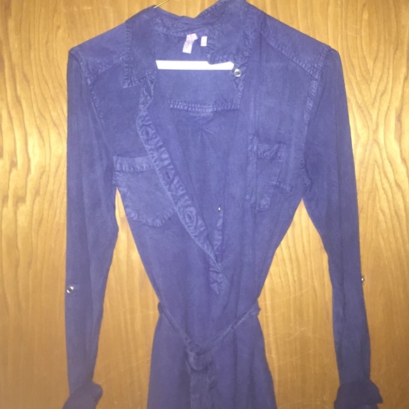 Blue denim dress - Picture 1 of 4