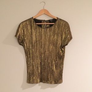 🚫🚫SOLD🚫🚫 Vintage Metallic Top