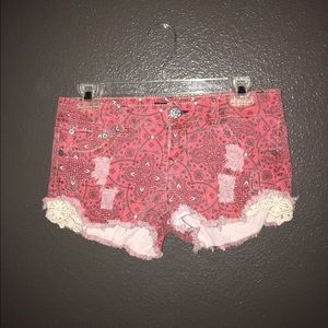 Paisley print shorts