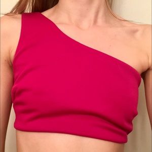 Forever 21 One Shoulder Crop Top