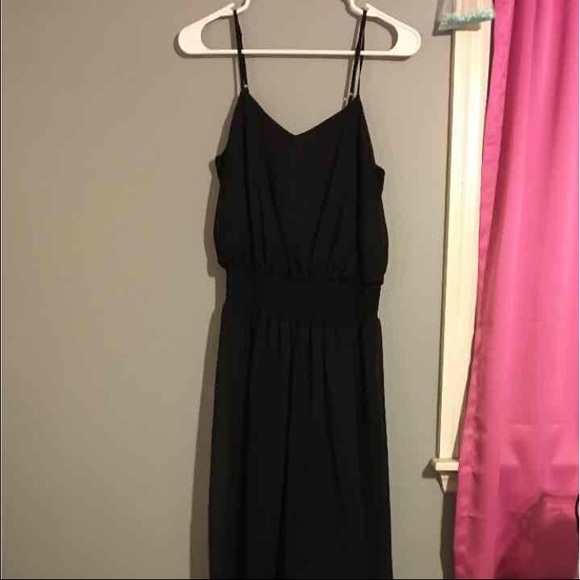 Black maxi dress