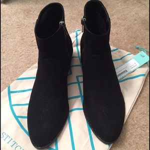 Black DV8 Cheyne Western Ankle Boots