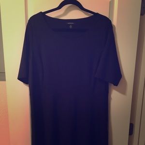 Lands End ponte fit and flair dress.