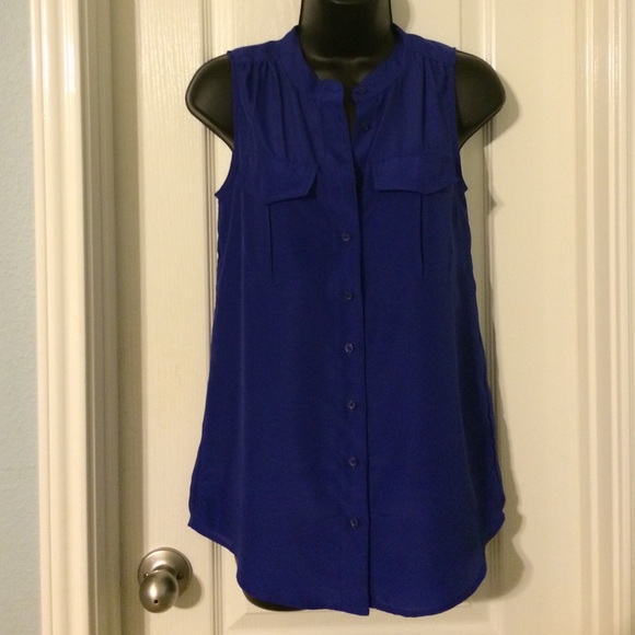 J.Crew cobalt top - Picture 1 of 4