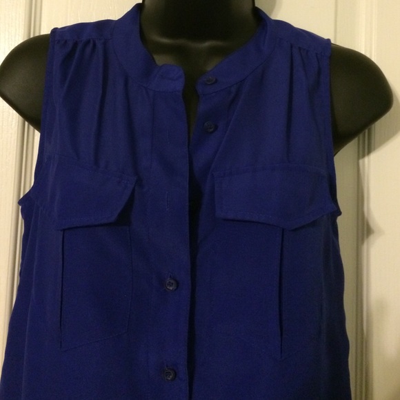 J.Crew cobalt top - Picture 2 of 4