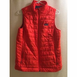 Patagonia Orange Puffer Vest