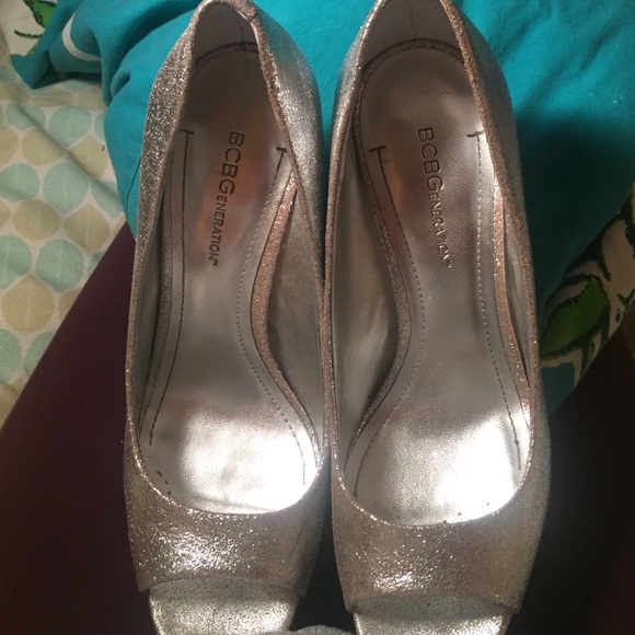 Bcbgengeration Silver Open-Toe Pump - image 3