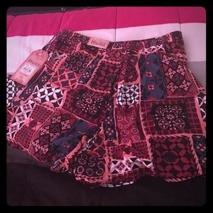 Mudd patchwork shorts size L in woman's