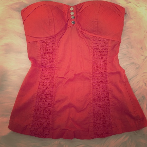 G by Guess burnt orange tube top