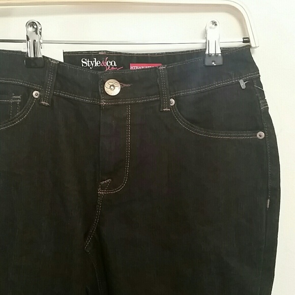 NWT Style&Co Straight Leg Jeans Size 4S 4 Short - Picture 2 of 4