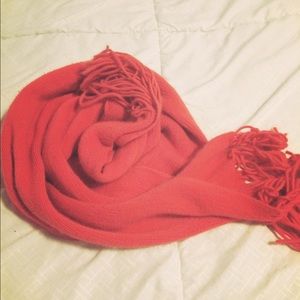 Thin knitted scarf