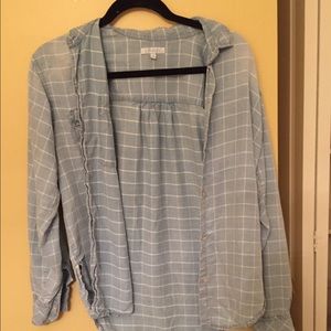 Faux Dennie checkered button down